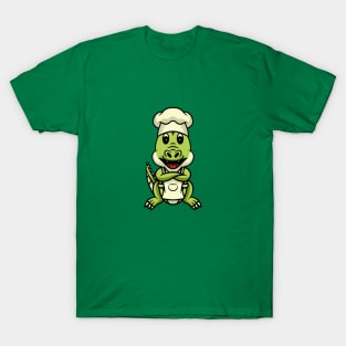 Cute Chef Crocodile T-Shirt